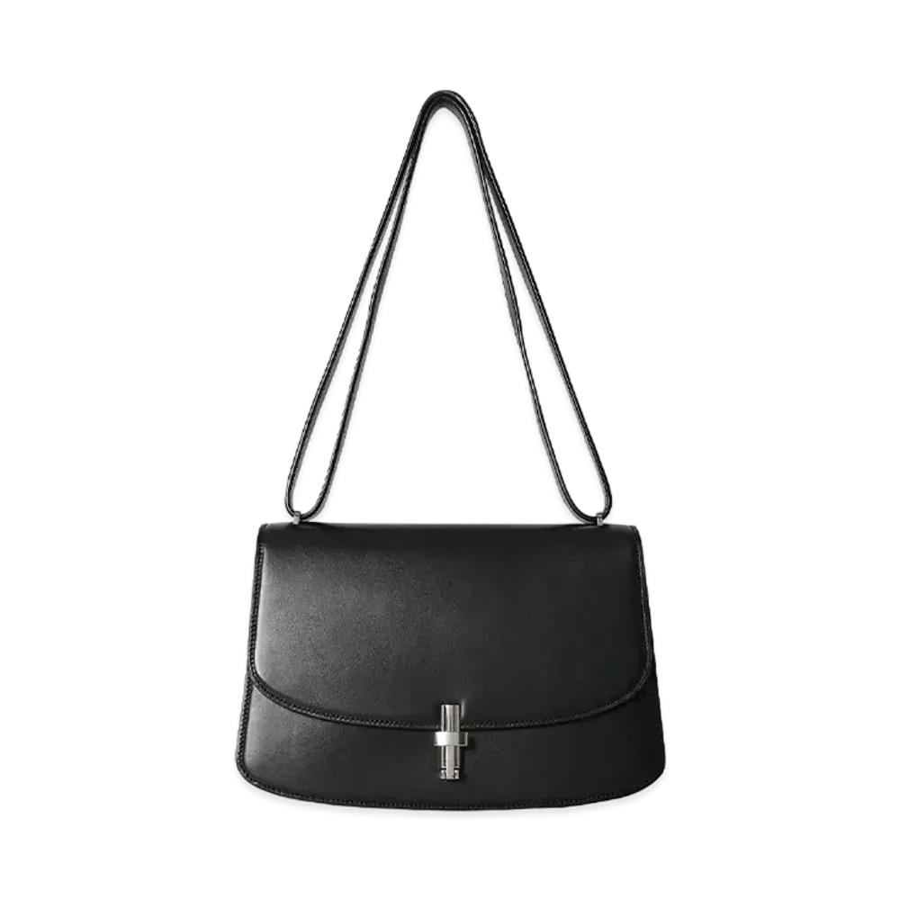 The Row Sofia 10 Shoulder Bag in Leather "Black"