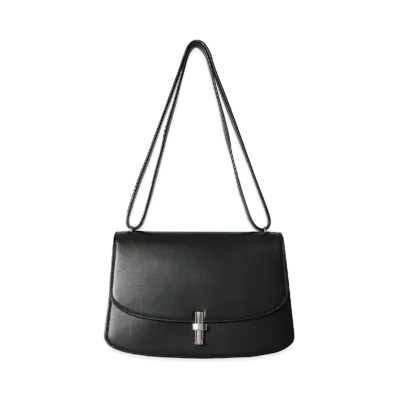 The Row Sofia 10 Shoulder Bag in Leather "Black"