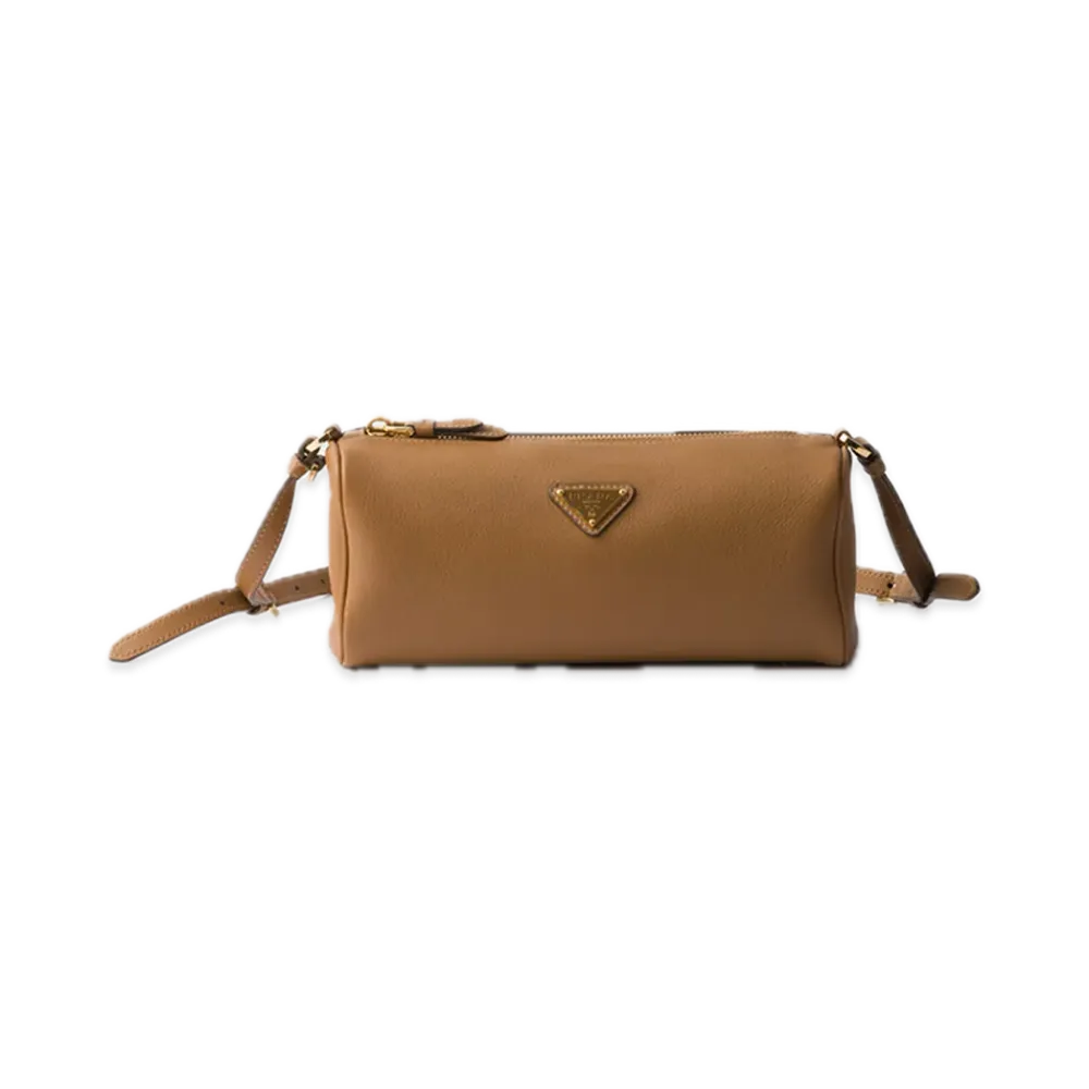 PRADA Leather Pouch "Camel"