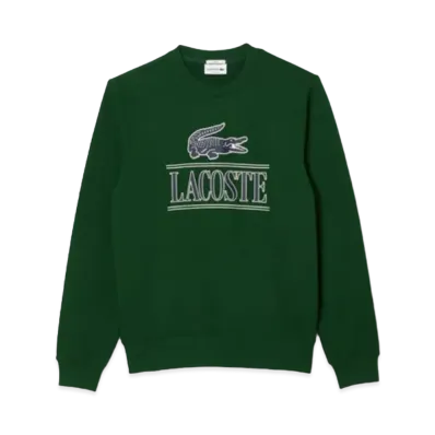 LACOSTE 3D Print Classic Crew Neck Sweat "Green"