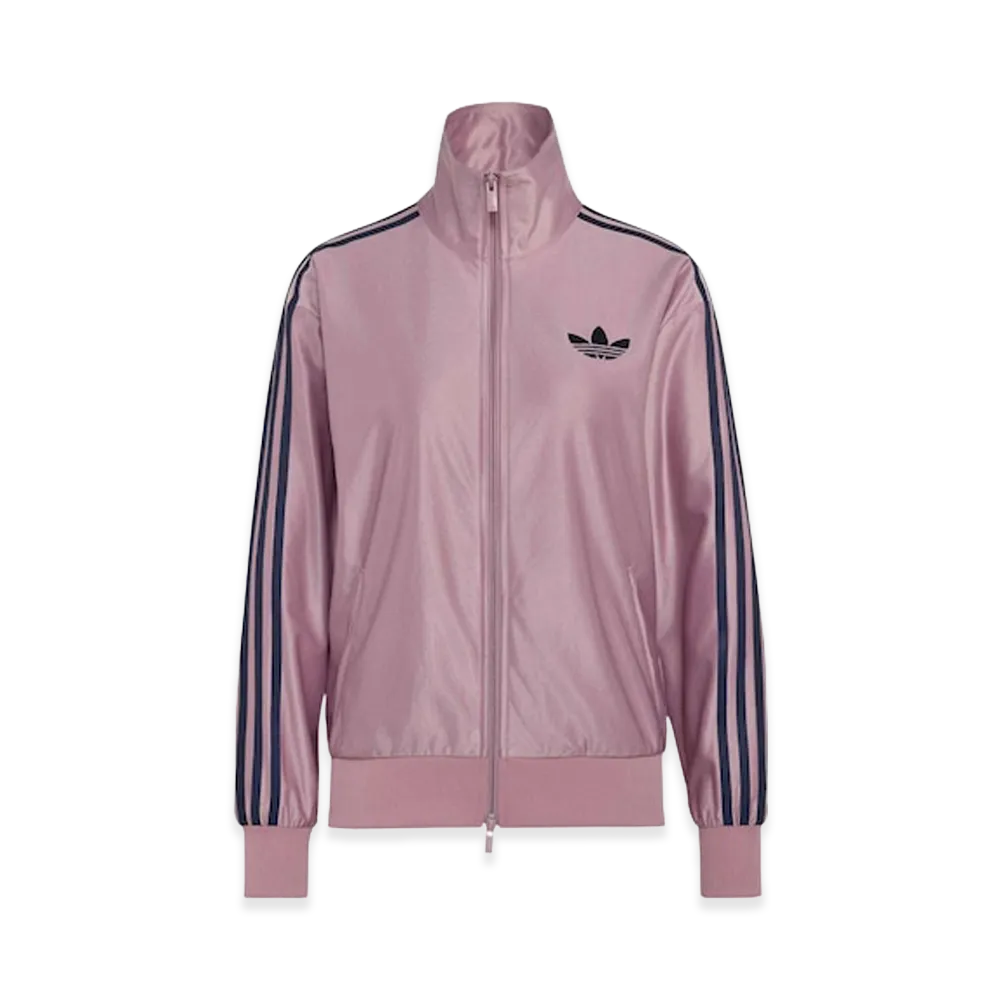 adidas Women's Metallic Firebird Loose Track Top "Magic Mauve/Night Indigo"