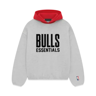 FEAR OF GOD ESSENTIALS x NBA Bulls Hoodie "Light Heather"