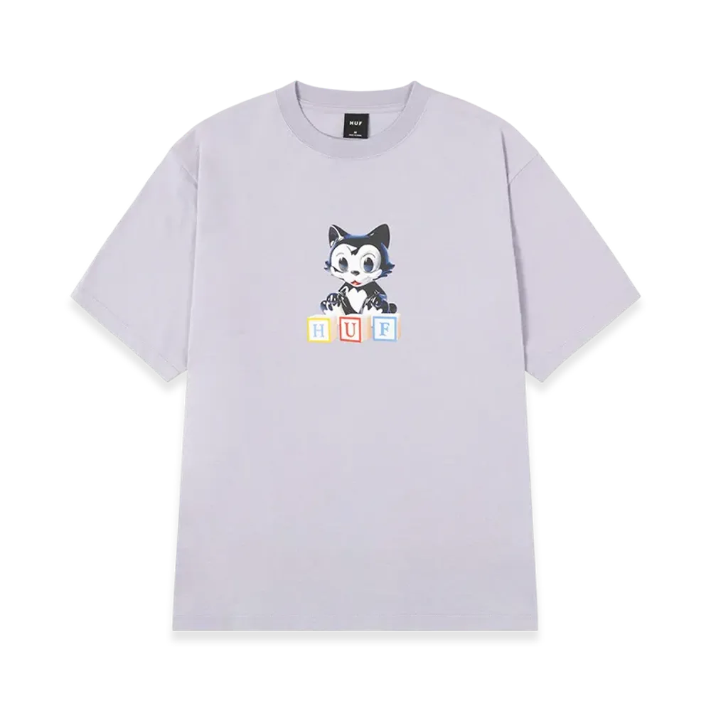 HUF Blocks Tee "Lilac Chalk"