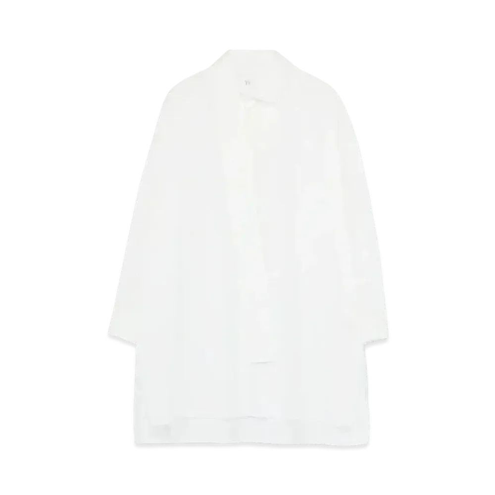 Yohji Yamamoto Y's BROAD RIGHT LONG BLOUSE "White"