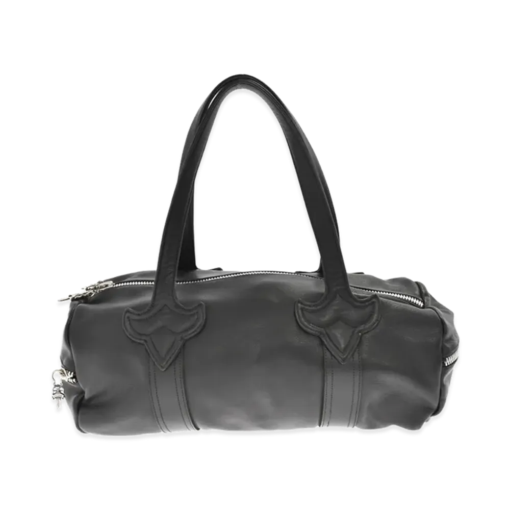 Chrome Hearts Duffle Tiny Leather Mini Boston Bag "Black"