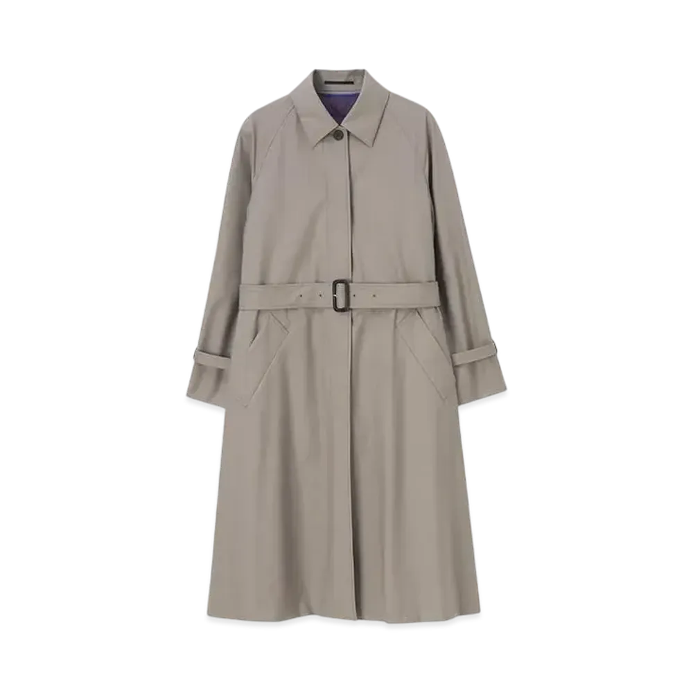 Paul Smith Women's Wool Trench Coat "GrayishBeige"