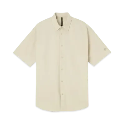 DESCENTE ALLTERRAIN Solotex Half Sleeve Regular Collar Shirt "Gray Beige"