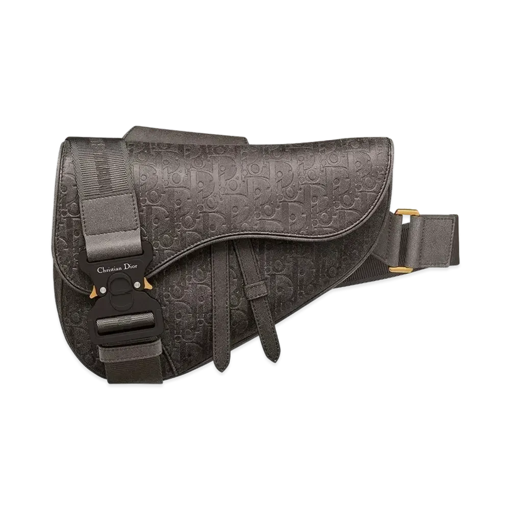 Dior x Denim Tears Dior Tears Saddle Bag Antique Calfskin with Embossed Dior Oblique Motif "Brown"