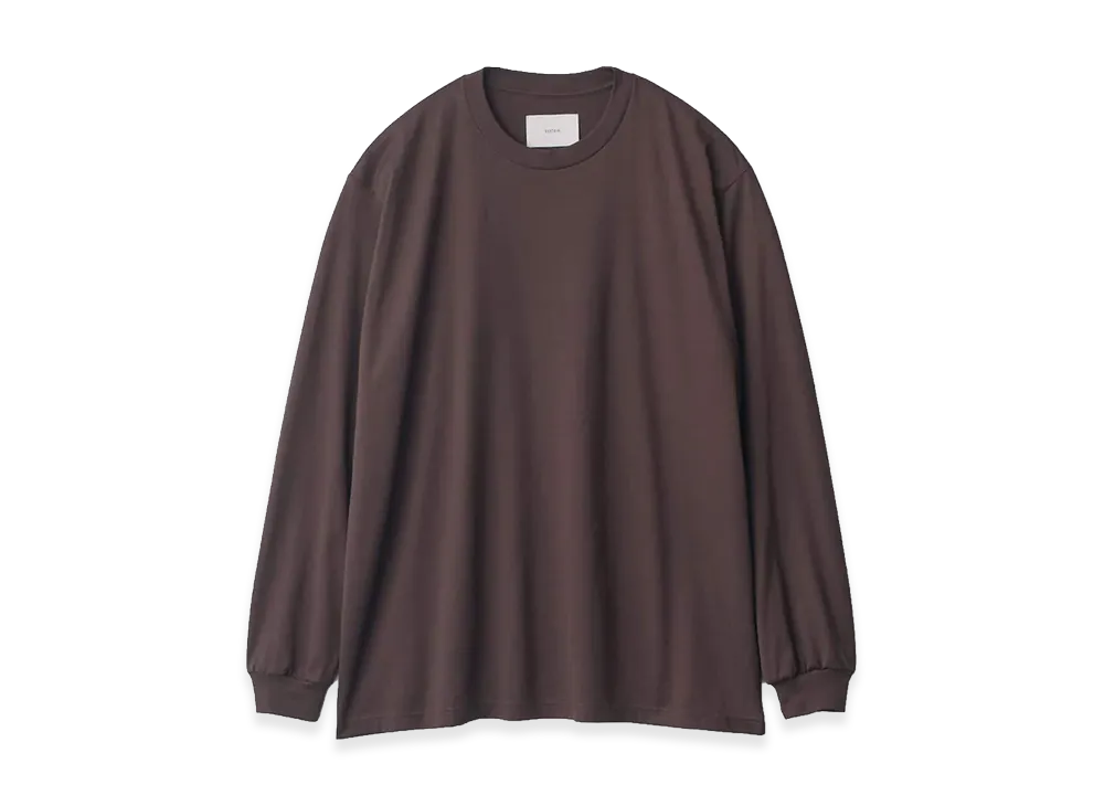ssstein Suvin Cotton Basic LS Tee "Brown"