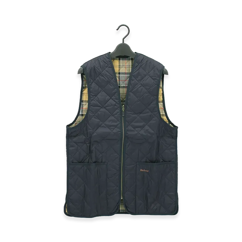 Barbour Quilted Waistcoat Zip-In Liner "Navy/Dress"