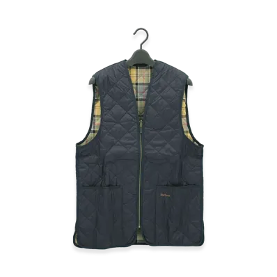 Barbour Quilted Waistcoat Zip-In Liner "Navy/Dress"