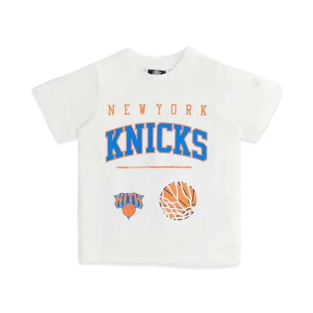 Kith Kids for New York Knicks Basketball Vintage Tee "Sandrift"