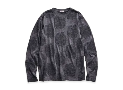 NICENESS Burns Apple Jacquard Crew Neck Sweater "Gray"