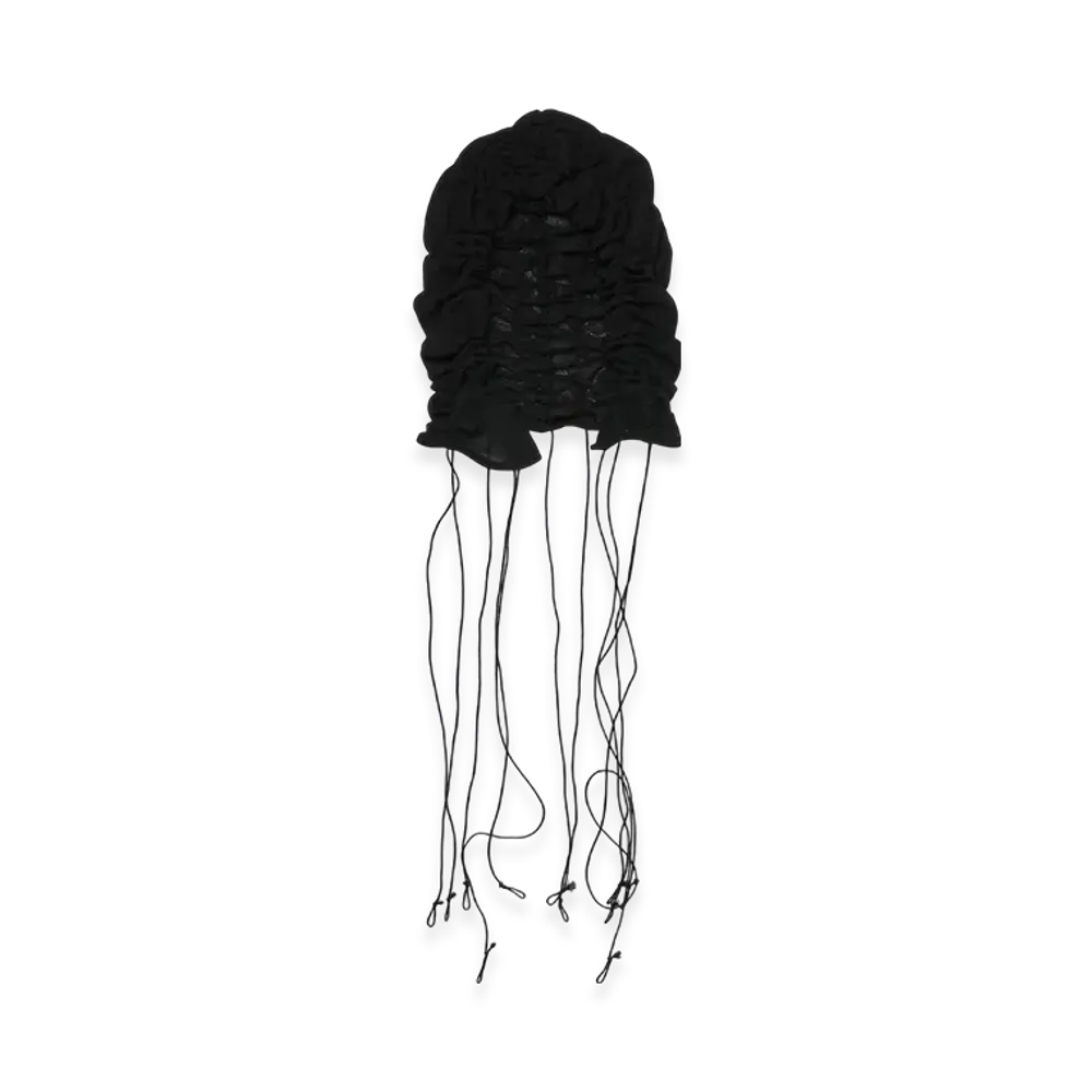 THEREDTHREAD G Tech Cord Earflap "Black"
