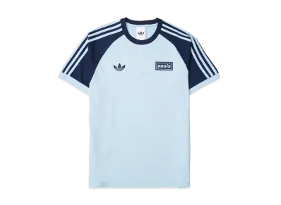 adidas x Oasis Tour 3-Stripes T-Shirt "Clear Sky/Night Indigo"