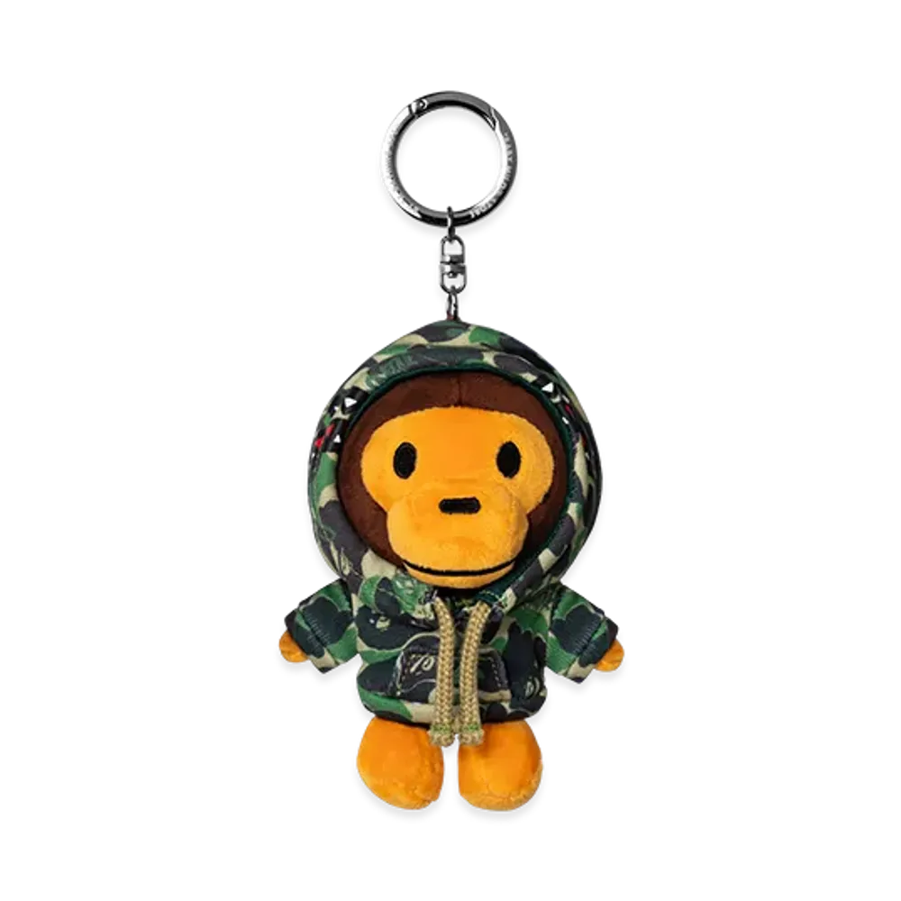A BATHING APE x Spotify x SYNA World by Central Cee Camo Baby Milo®︎ Keychain "Green"