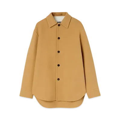 Jil Sander Men's Wool Overshirt "Hazel"