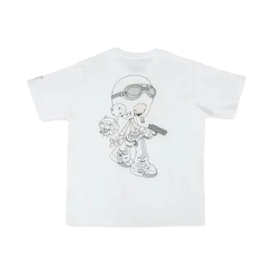 YAMEPI x FUTURE ARCHIVE YAME Fade Tee "White"