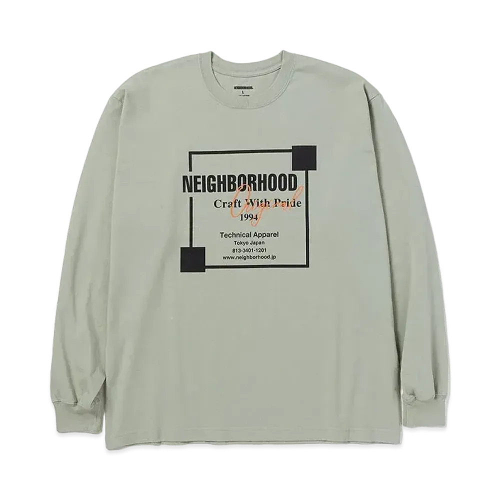 NEIGHBORHOOD 24SS NH Tee LS-7 "Sage Green"