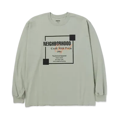 NEIGHBORHOOD 24SS NH Tee LS-7 "Sage Green"