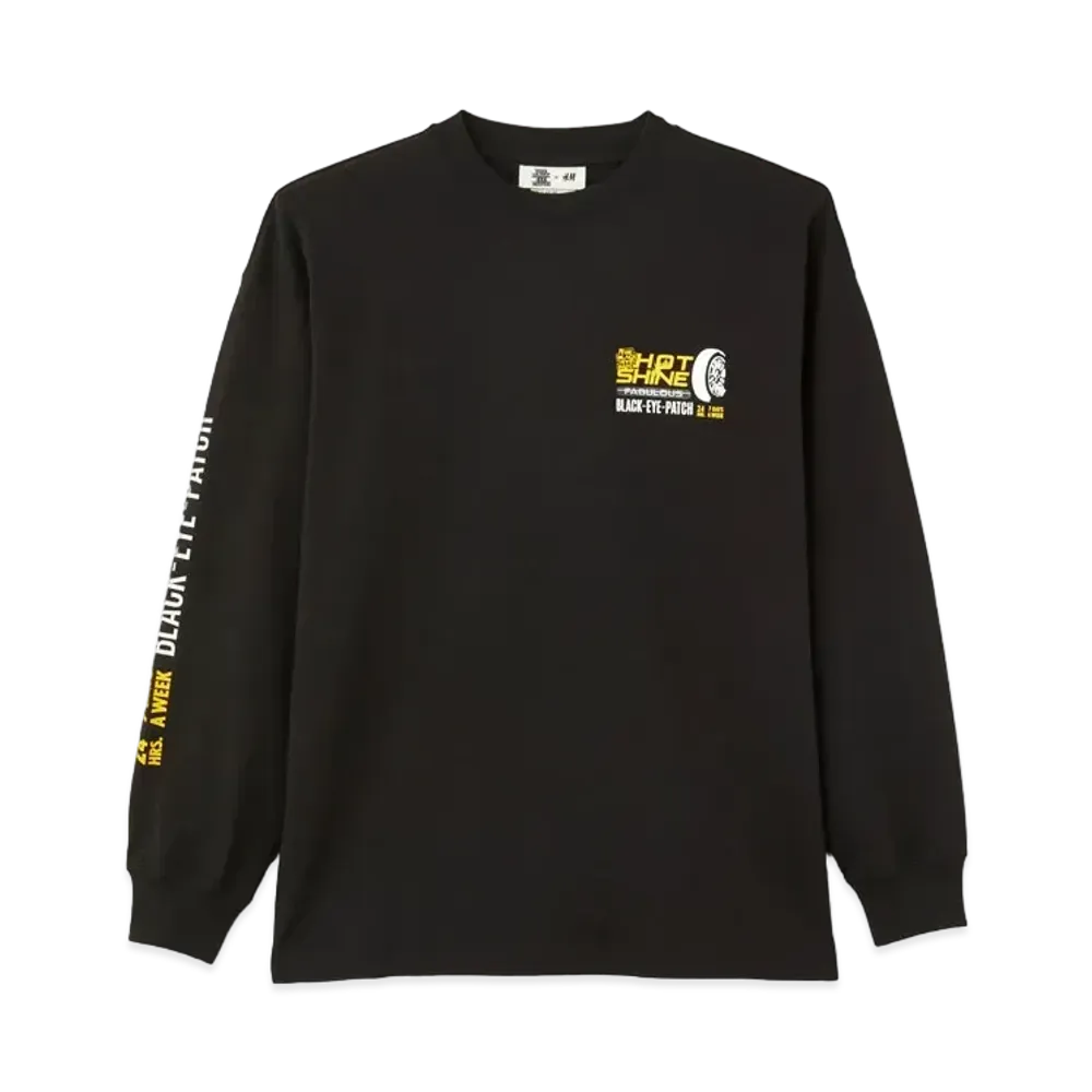 BlackEyePatch x H&M AUTO COLLECTION LONG SLEEVE T-SHIRT "Black"