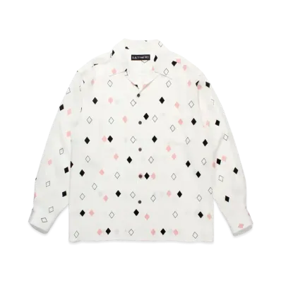 WACKO MARIA Diamond Hawaiian Shirt "White"