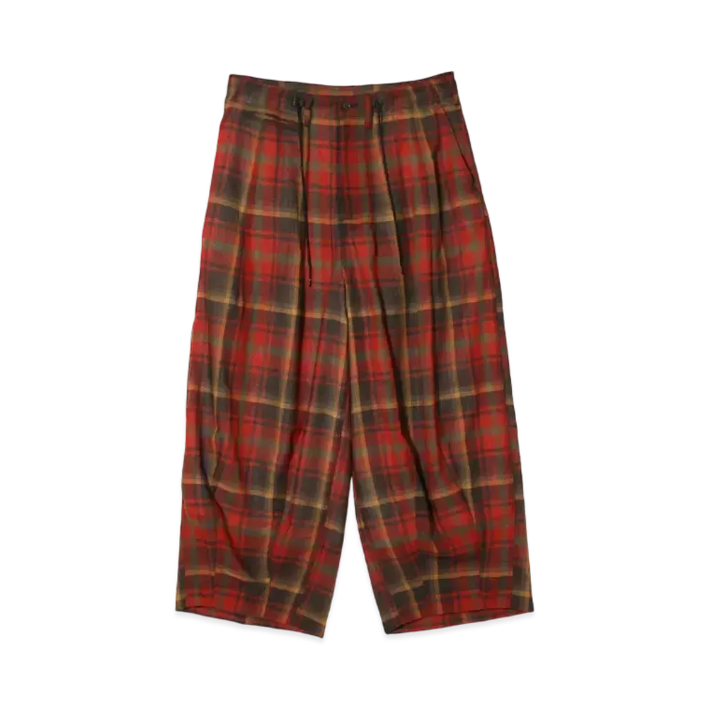 NEEDLES H.D. Pant- Military - W/N Madras Check "Red"