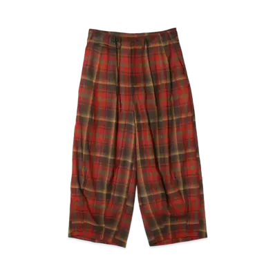 NEEDLES H.D. Pant- Military - W/N Madras Check "Red"