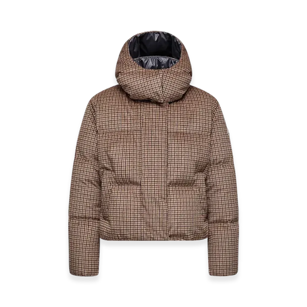 MONCLER Quierzy Hooded Short Down Jacket "Brown"