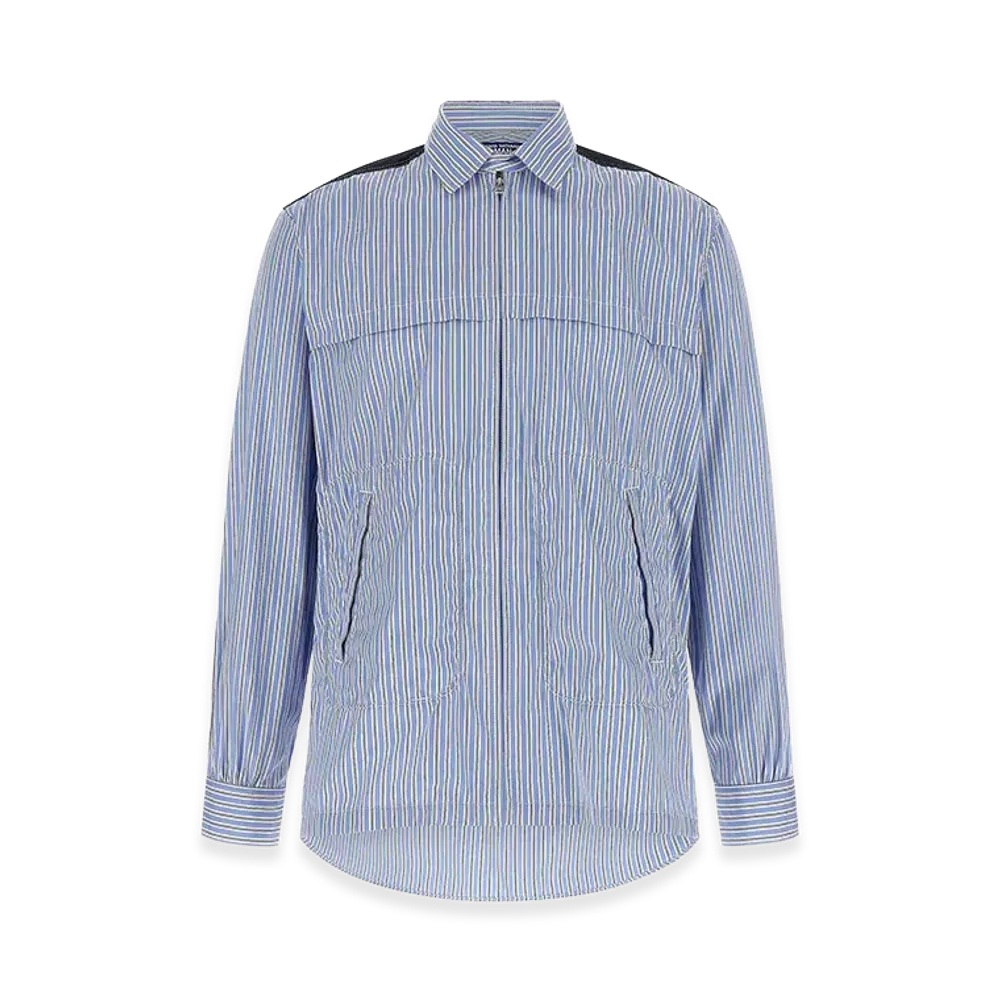 JUNYA WATANABE Denim Insert Shirt "Light Blue"
