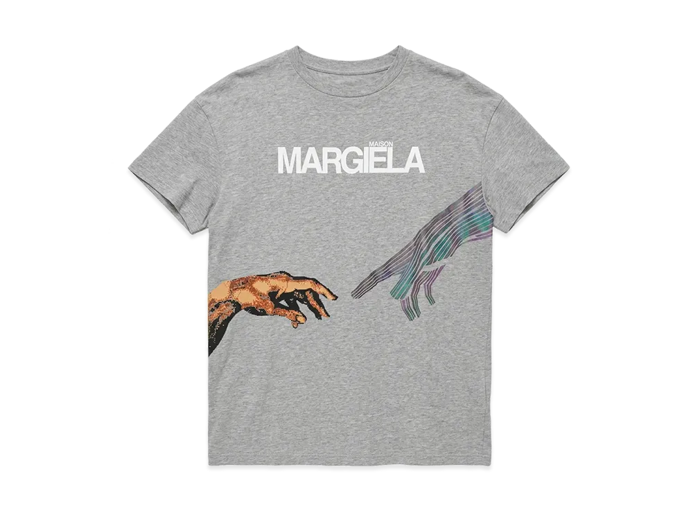 Maison Margiela Hand-Printed T-Shirt "Grey"