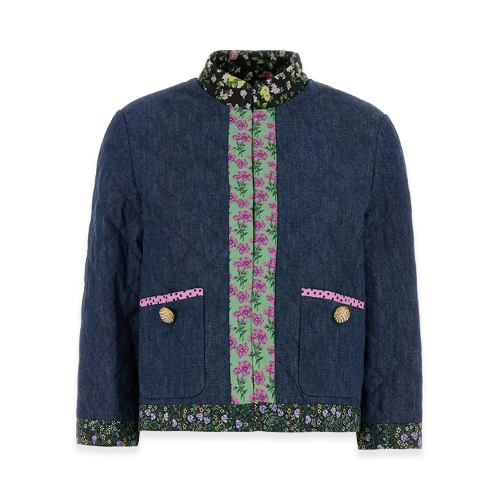 Valentino Women's Chambray Blazer "Light Blue"