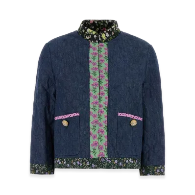 Valentino Women's Chambray Blazer "Light Blue"