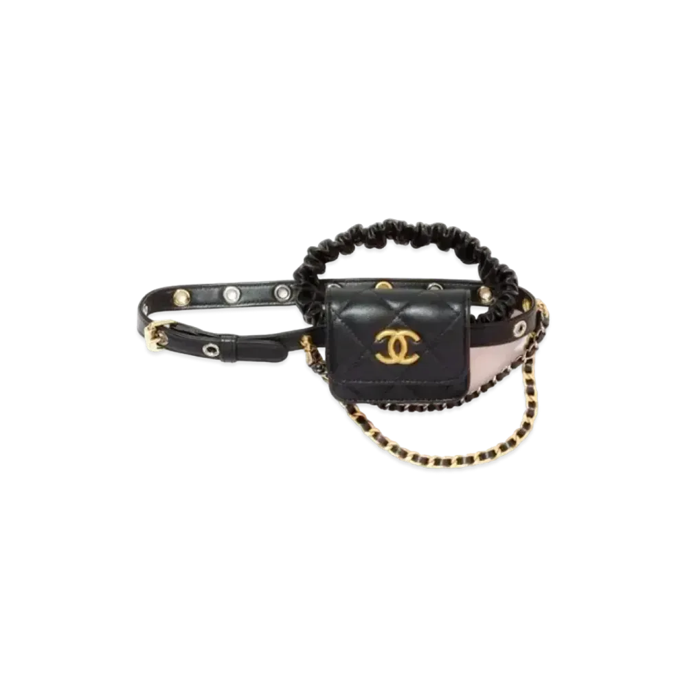 CHANEL Airpods Pro Case Goat Skin "Black"