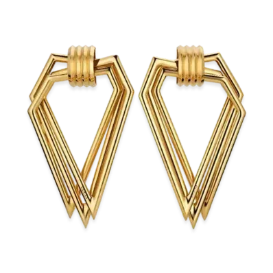 GUCCI Multi Triangle Earrings