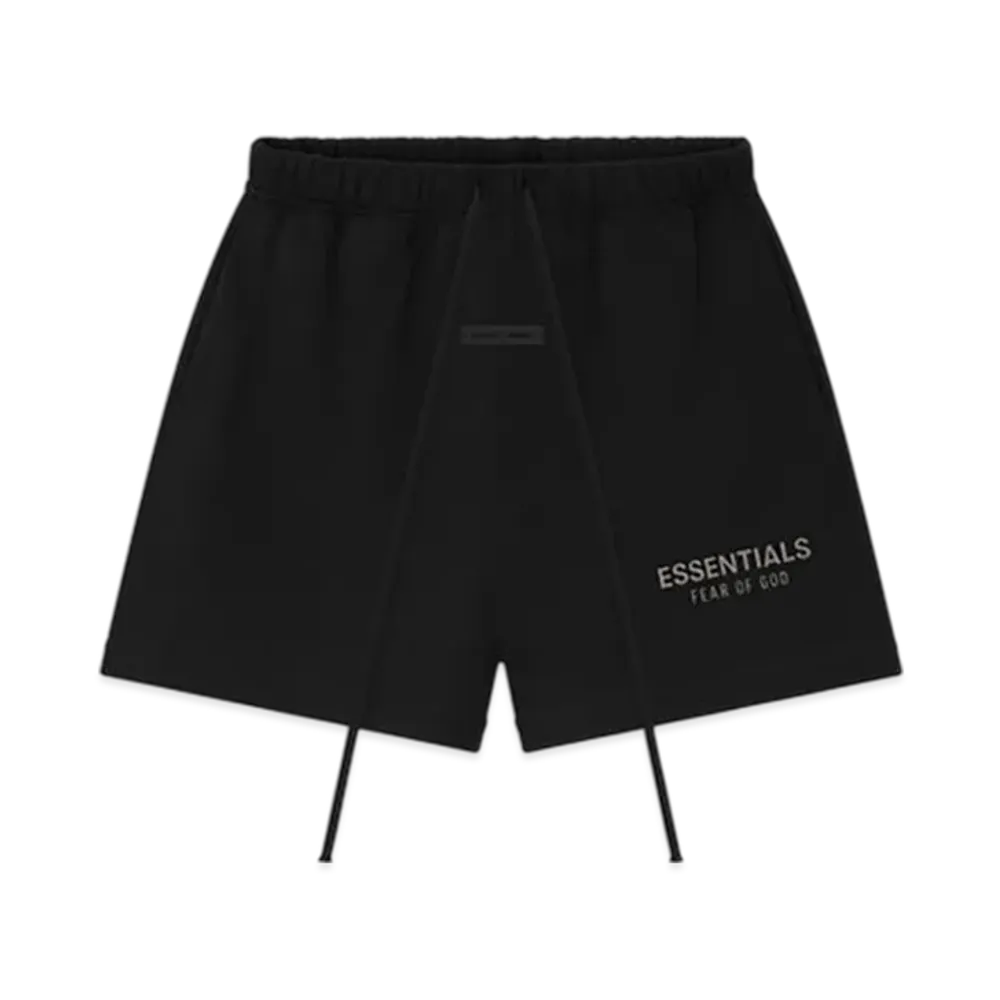 FEAR OF GOD ESSENTIALS Women's Classic Fleece Sweatshort "Jet Black"