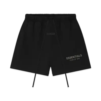 FEAR OF GOD ESSENTIALS Women's Classic Fleece Sweatshort "Jet Black"