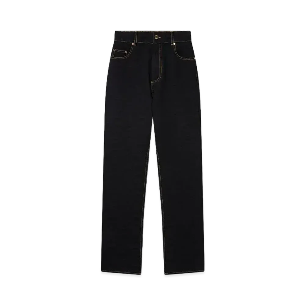 Casablanca Jacquard Denim Jeans "Black"