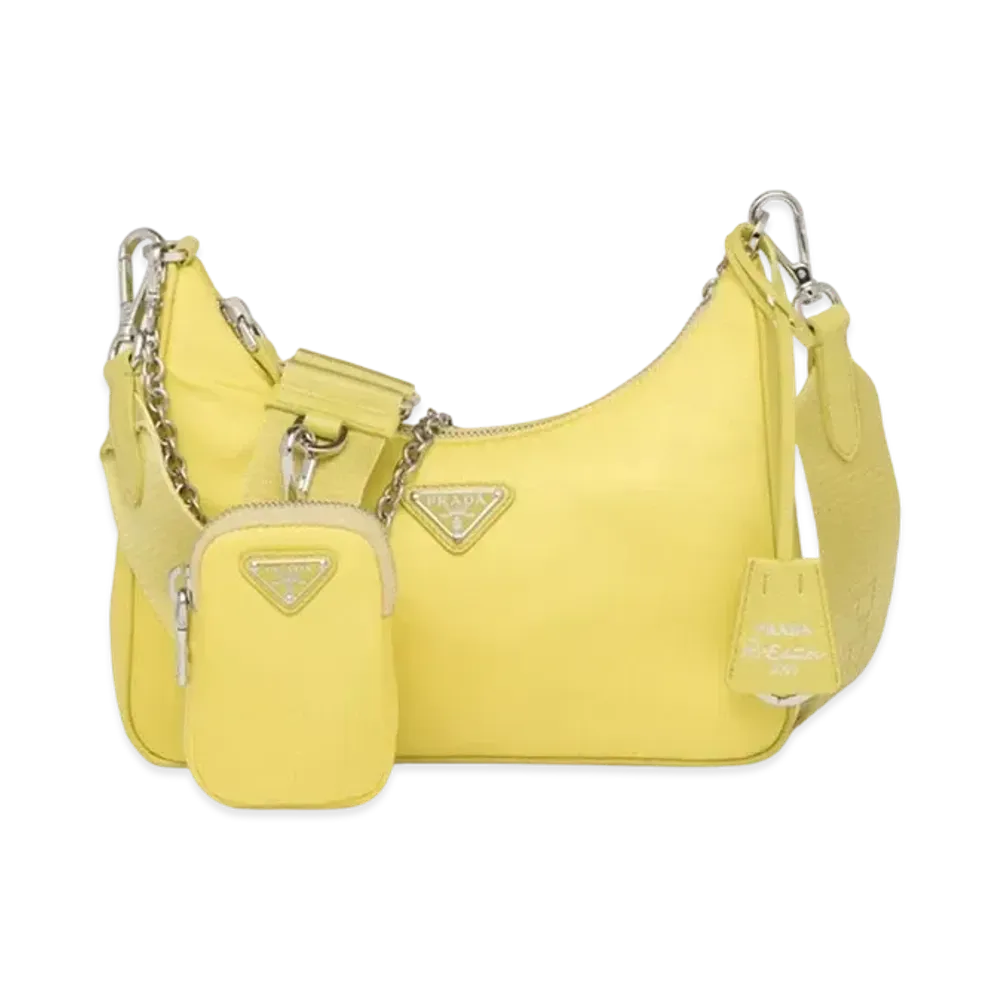PRADA Re-Edition 2005 Re-Nylon Bag "Citron Yellow"
