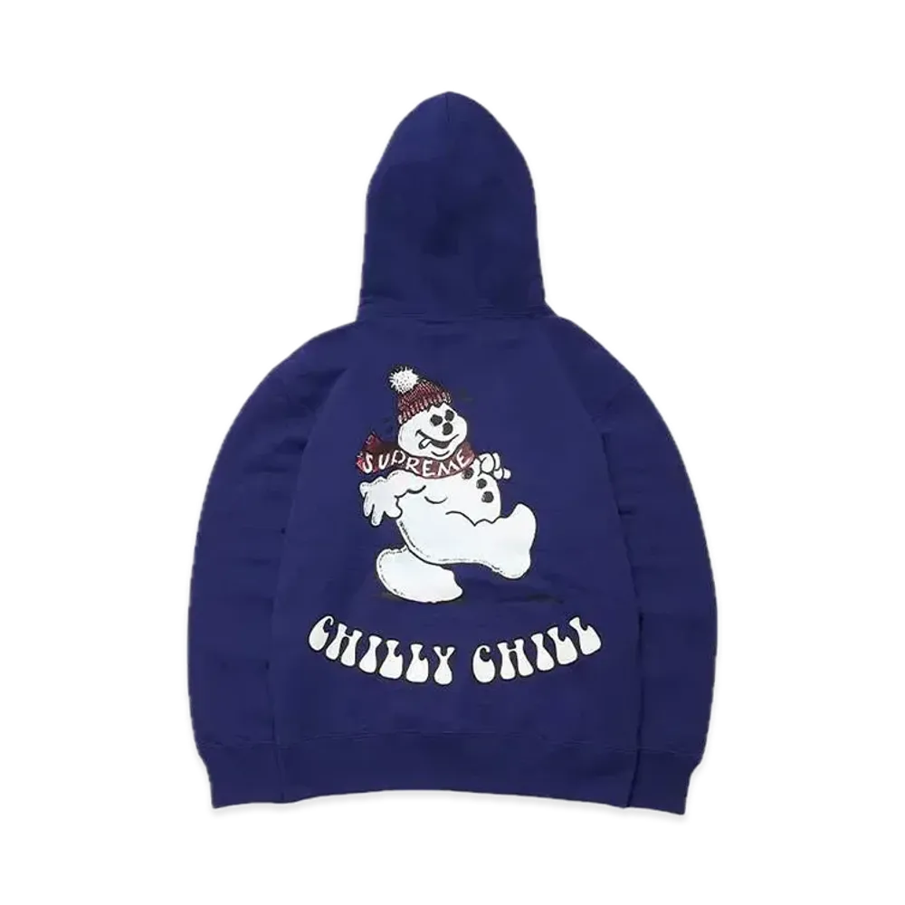 Supreme Snowman Hooded Sweatshirt "Dark Royal"
