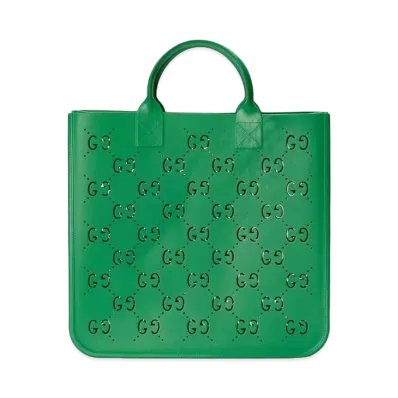 GUCCI Children's GG Tote Bag "Green Rubber"
