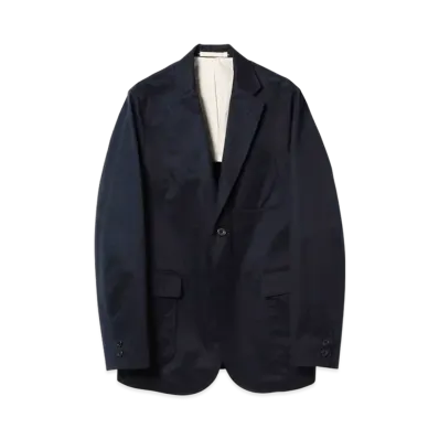 BEAMS 3B Jacket 80/3 Twill "Navy"