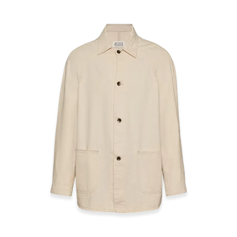 Maison Margiela Men's Denim Caban Jacket "Ecru"