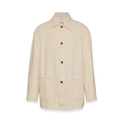 Maison Margiela Men's Denim Caban Jacket "Ecru"