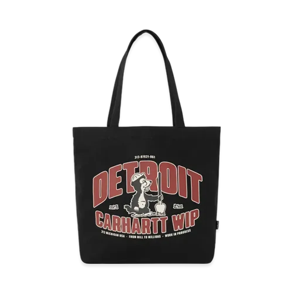 Carhartt WIP Canvas Graphic Tote "Underground Print Black"