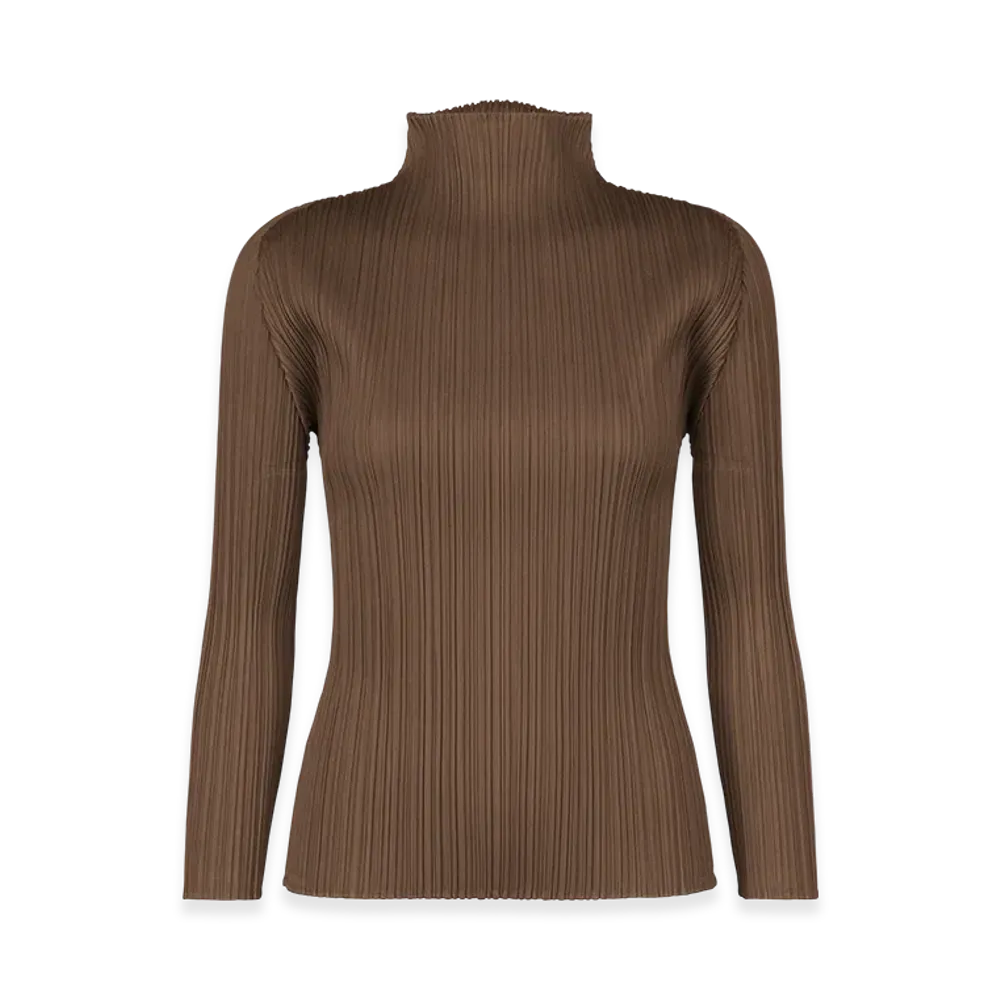 PLEATS PLEASE ISSEY MIYAKE New Colorful Basics 4 "Brown"
