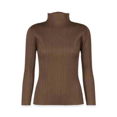 PLEATS PLEASE ISSEY MIYAKE New Colorful Basics 4 "Brown"