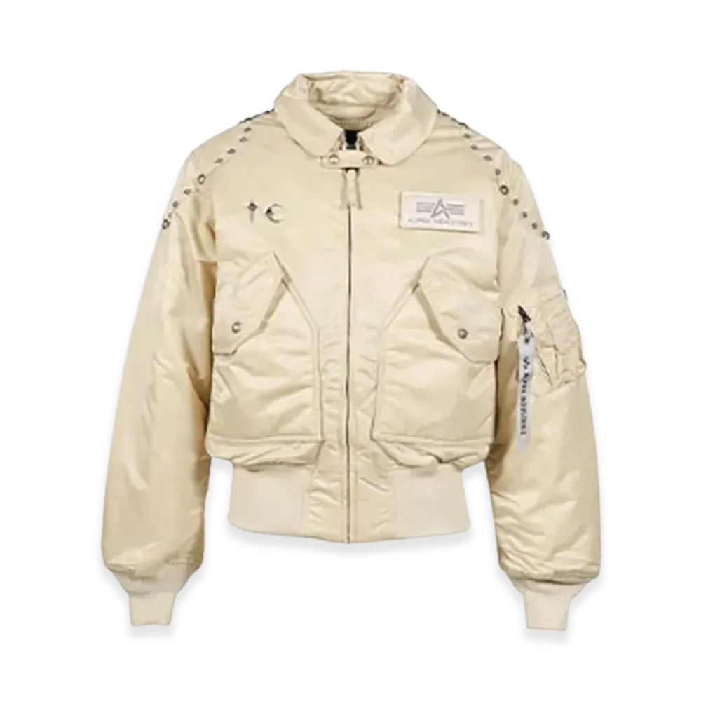 THUG CLUB x Alpha Industries AI CWU 45/P Flight Jacket "Rivet Version" "VTG White"