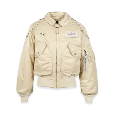 THUG CLUB x Alpha Industries AI CWU 45/P Flight Jacket "Rivet Version" "VTG White"