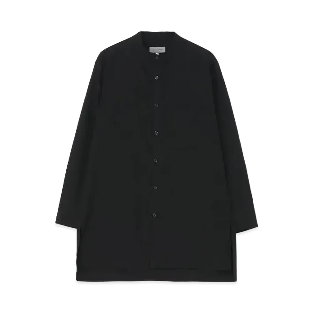 Yohji Yamamoto Cellulose Lawn M-Changing Collar Blouse "Black"